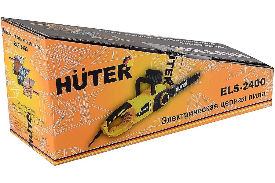 Электропила HUTER ELS-2400 / 45см (3/8-1,3-63зв)  