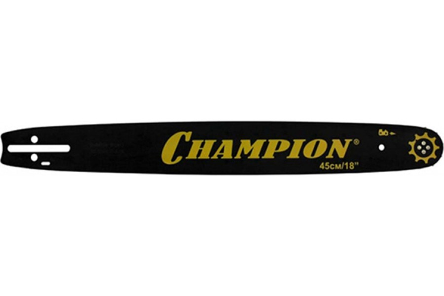 Шина на цепную пилу CHAMPION (18" 45см. 0,325" 1,3мм. 72зв.) (952913)  