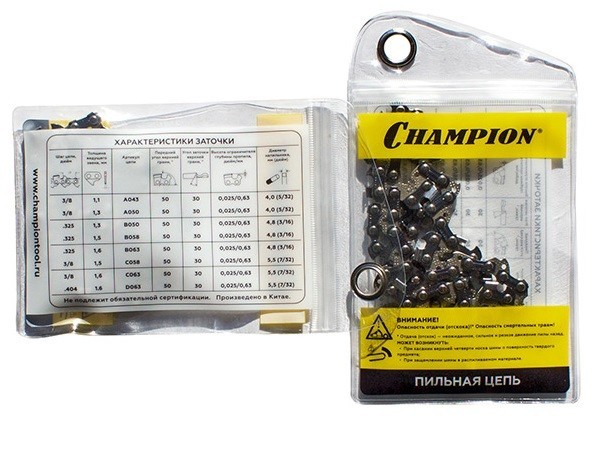 Цепь для пилы 50зв. 3/8" 1.1мм 14" CHAMPION PRO (Stihl MS 170)