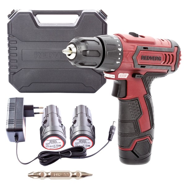 Шуруповёрт аккумуляторный RD-SD10L/2Y RedVerg  